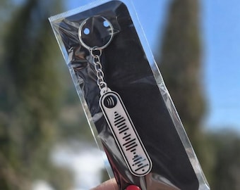 Personalized Spotify Code Keychain | 3D Printed Music Gift