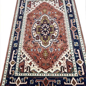 Exquisite Pink Oushak style Hand Knotted Rug 4x6, 5x8, 6x9, 8x10, 9x12, 10x14 ft Handmade Rugs for Living Room - Antique Contemporary rug