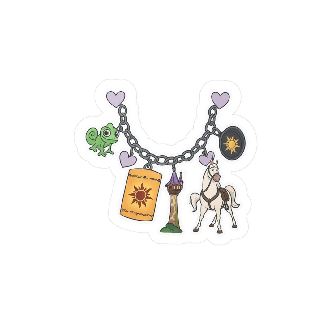 Tangled Pascal Charm Disney Tangled Rapunzel Pascal Flynn Ryder Vintage Cute Charm Bracelet ...