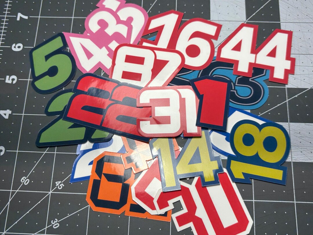 2025 F1 Driver Number Stickers - Etsy
