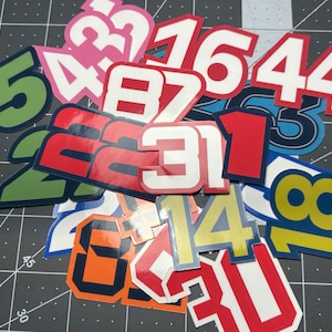 2025 F1 Driver Number Stickers