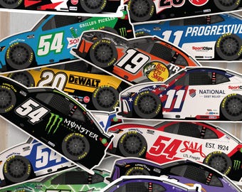 2025 NASCAR Joe Gibbs Racing-klistermärken