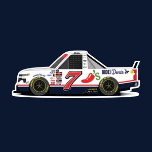 2025 NASCAR Carson Hocevar Chili-klistermärke bild 1
