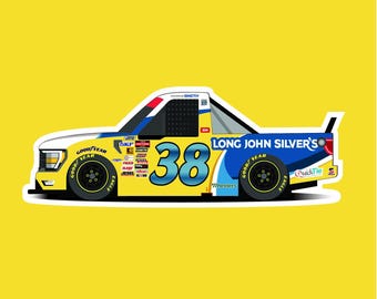 2025 NASCAR Chandler Smith Long Johns Silver Sticker