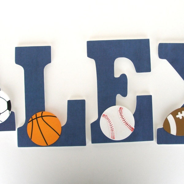 Navy Nursery Letters Etsy
