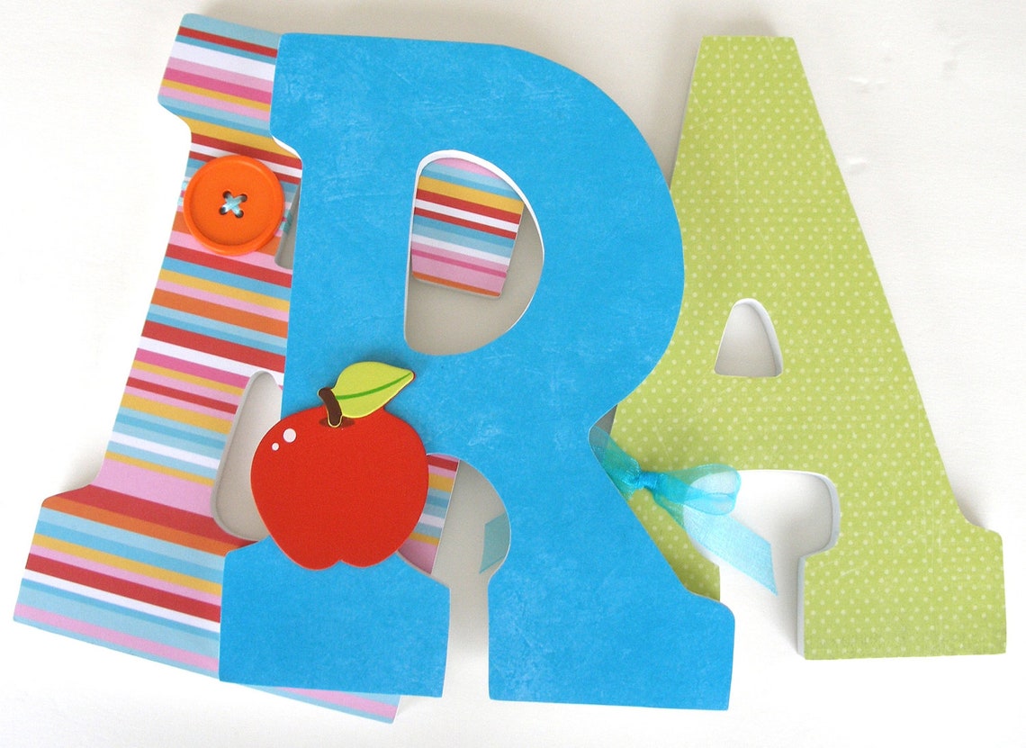 Read Custom Wood Letters Nursery Décor Library Wall Hanging Etsy