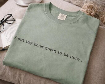 ここに来るために本を置きましたTシャツ