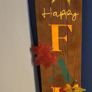 Cartel de feliz otoño