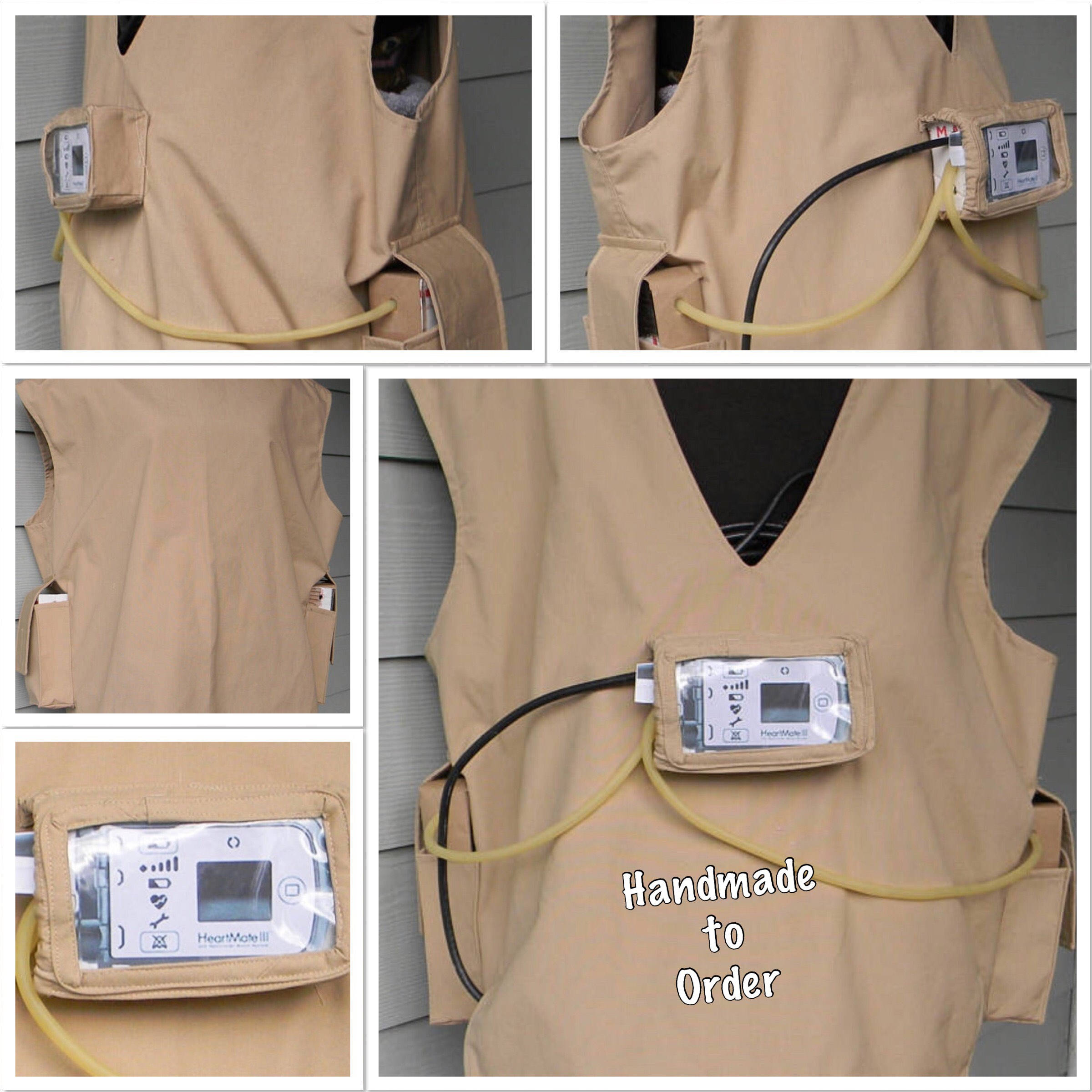 Women's LVAD Heart Mate2 Medical Vest Womens Clothing Etsy