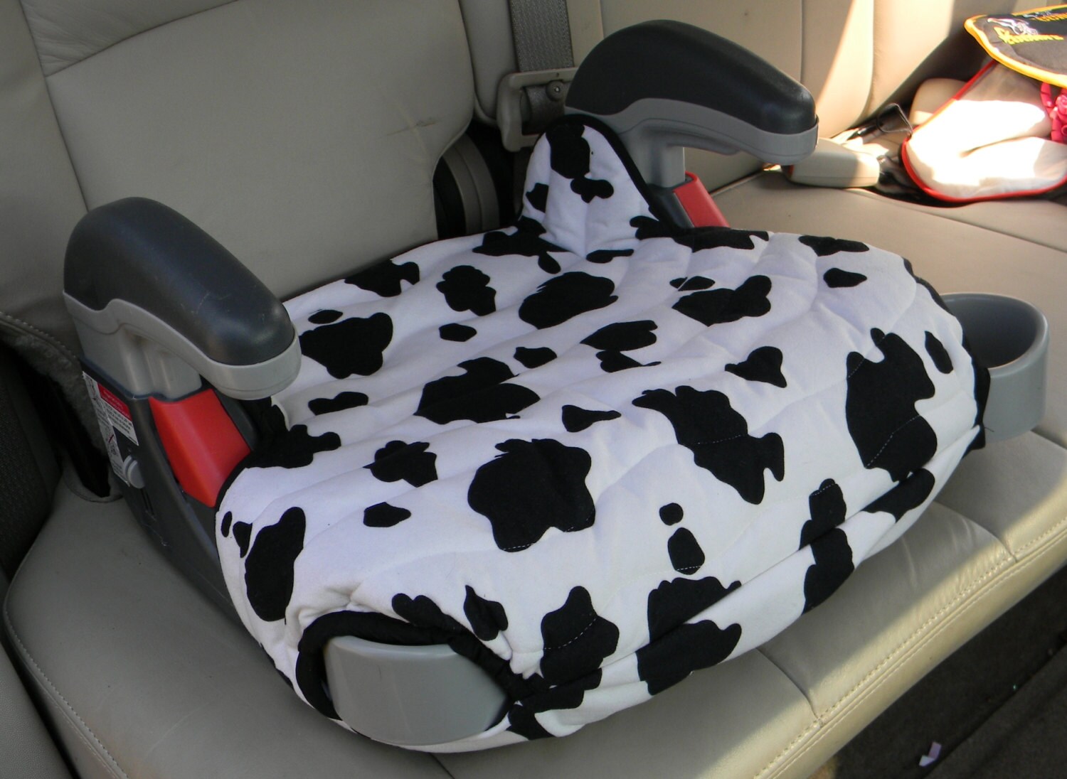 Car Accessory Booster Seat Replacement Covers In Cow Print For Graco Turbo Padded