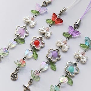 Flower Keychains. Beaded Keychains. Handmade Keychains. Keychains