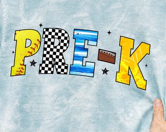Pre-K PNG for Boys, Pre-K Sports Design, Back to School PNG, First Day of School Shirt, School Boy Design, Digital Download