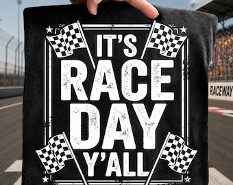 It’s Race Day Yall SVG PNG, Racing Flag Shirt Design, Funny Race Day Cricut File, Vintage Racing PNG