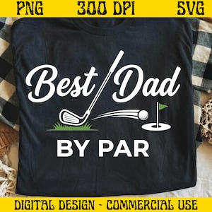 Beste vader by Par PNG SVG, sublimatiebestand, afbeelding golfshirt, ontwerp grappige vader golfer