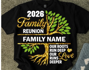 Albero della Riunione di Famiglia 2026 Png, Albero Genealogico Png, Albero della Vita Png, Magliette della Riunione di Famiglia, Riunione 2025 Png, Design a Sublimazione, 300 DPI