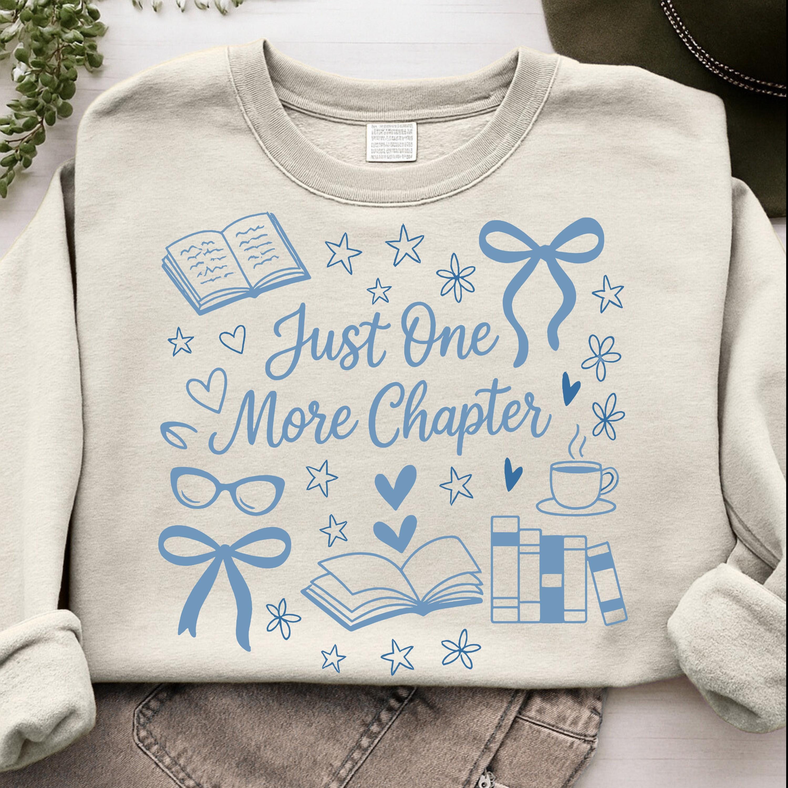 Just One More Chapter PNG, Book Club Png, Books and Coffee Tee, Book ...