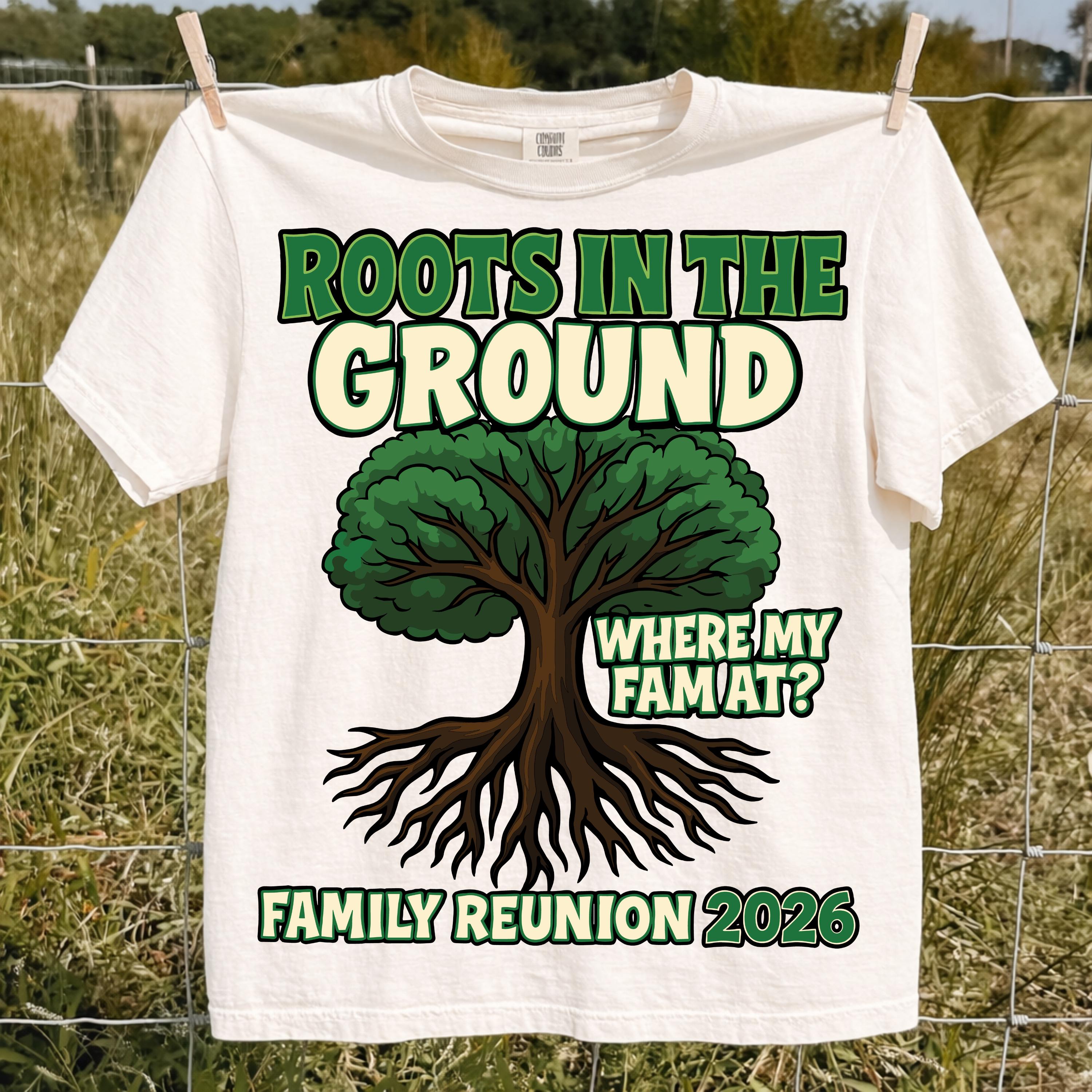 Roots in the Ground Where My Famat Family Reunion 2026 PNG, Family Tree ...