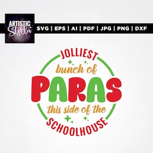 Jolliest Bunch of paras svg, Cricut, sublimation, schoolhouse svg, This side of the nuthouse svg, Merry Christmas sign svg, Jolliest Bunch