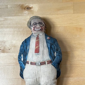 Harold Lloyd Lithograph Print Cloth Doll, Advertising Collectible, Older Vintage or Antique, As-is.