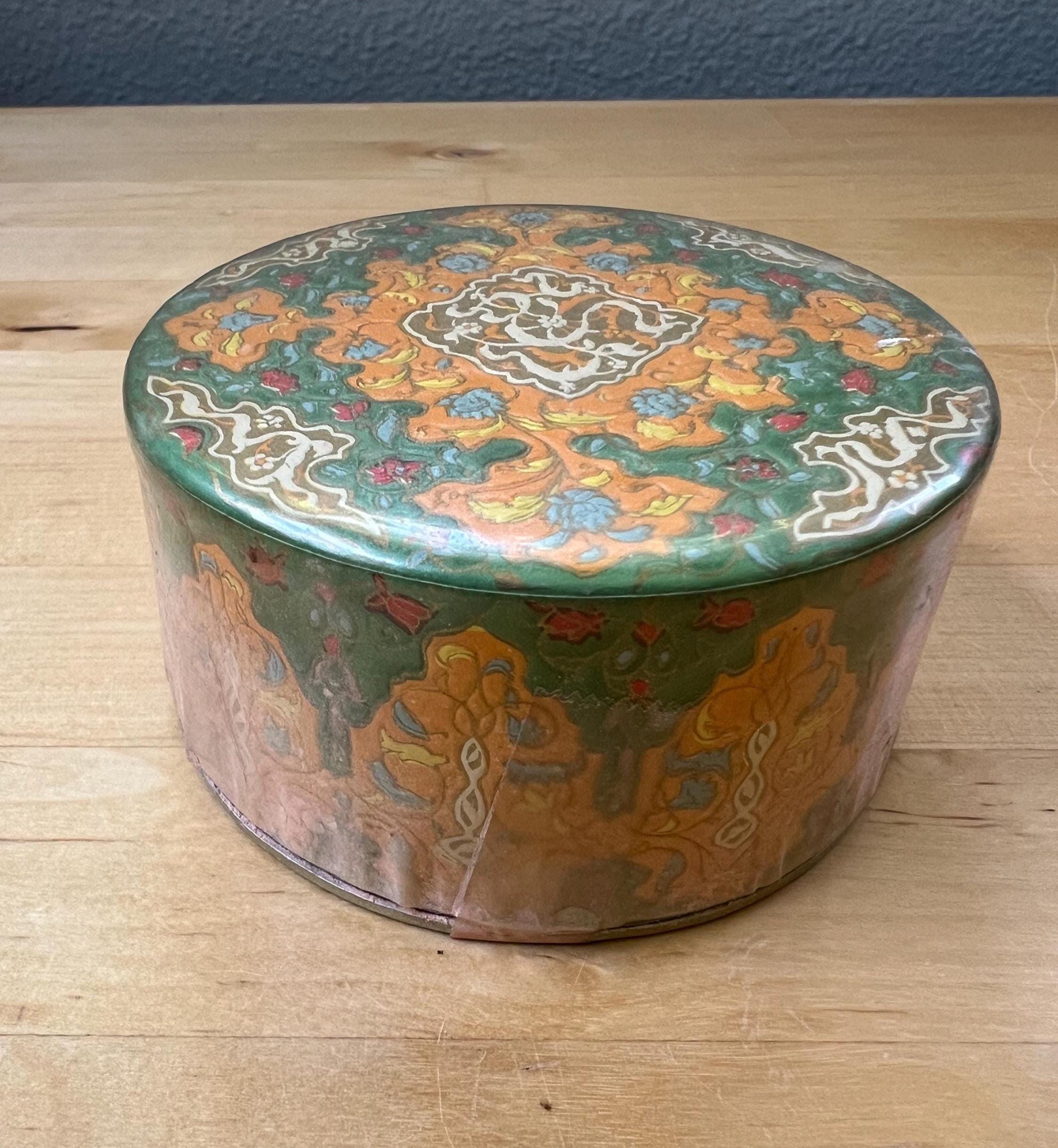 Vintage Coty Air Spun Emeraude Powder, Box and Powder