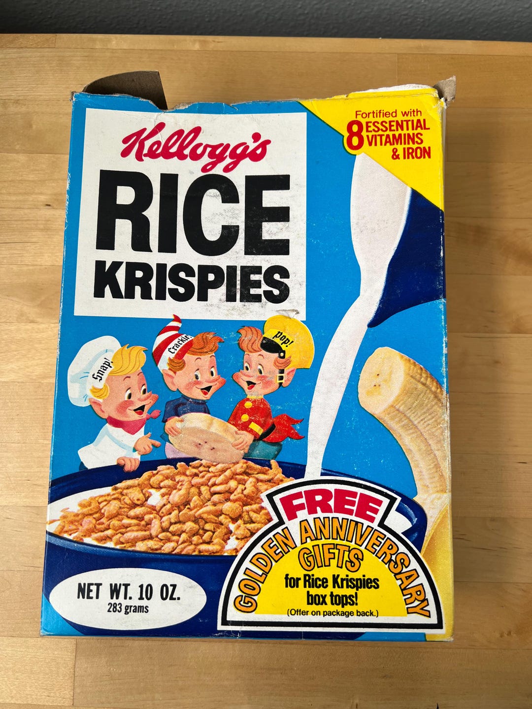Vintage Rice Krispies Box 1978ish, Kellogg's Cereal Box, 10oz