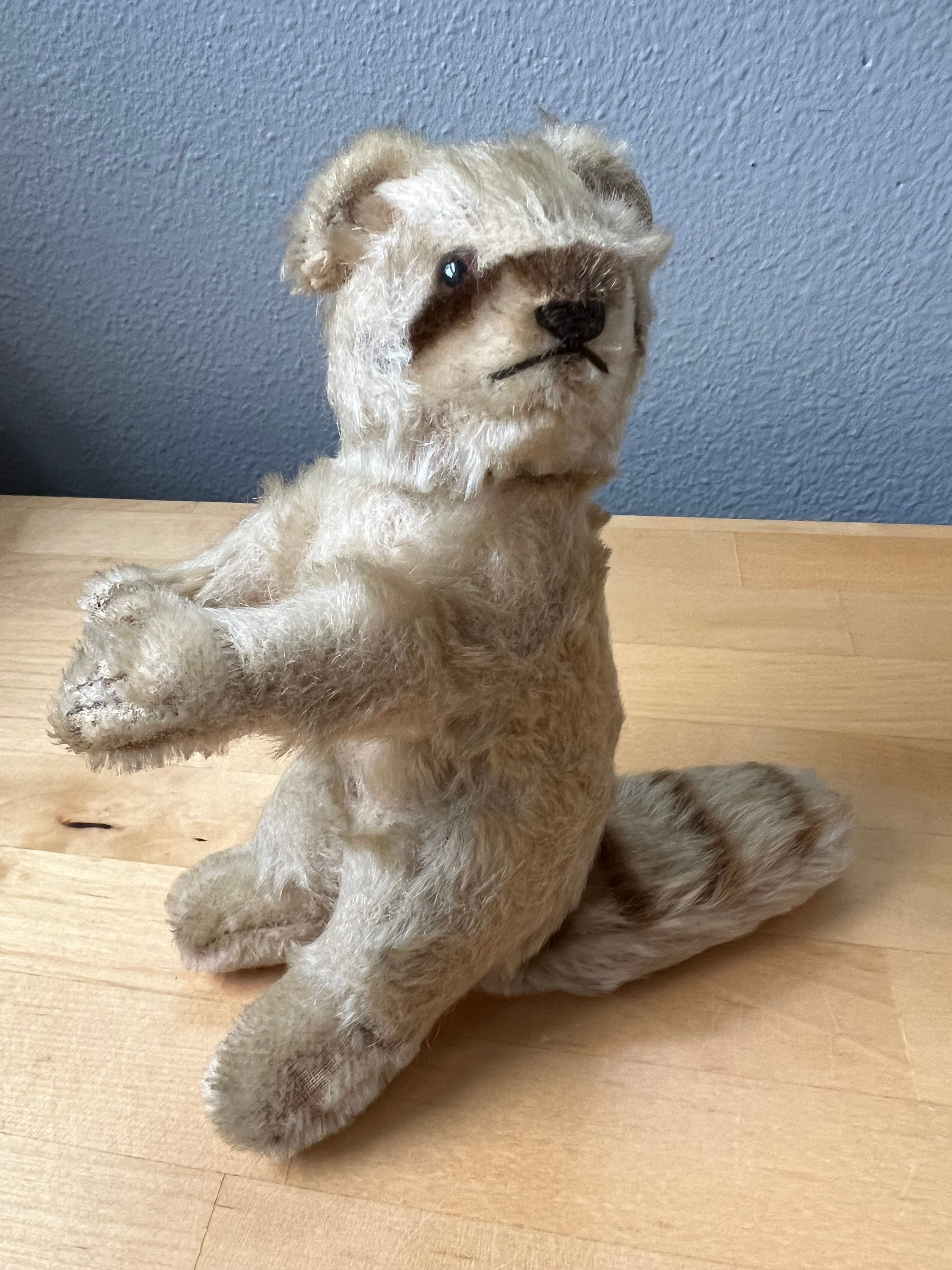 Steiff - シュタイフ★Raccy Racoon 17cm&amp;10cm★アライグマ 2体セット Steiff - シュタイフ☆Raccy Racoon 17cm&10cm☆アライグマ 2体