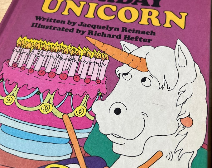 Happy Birthday Unicorn, Sweet Pickles Book, 1978, Vintage Book. Etsy