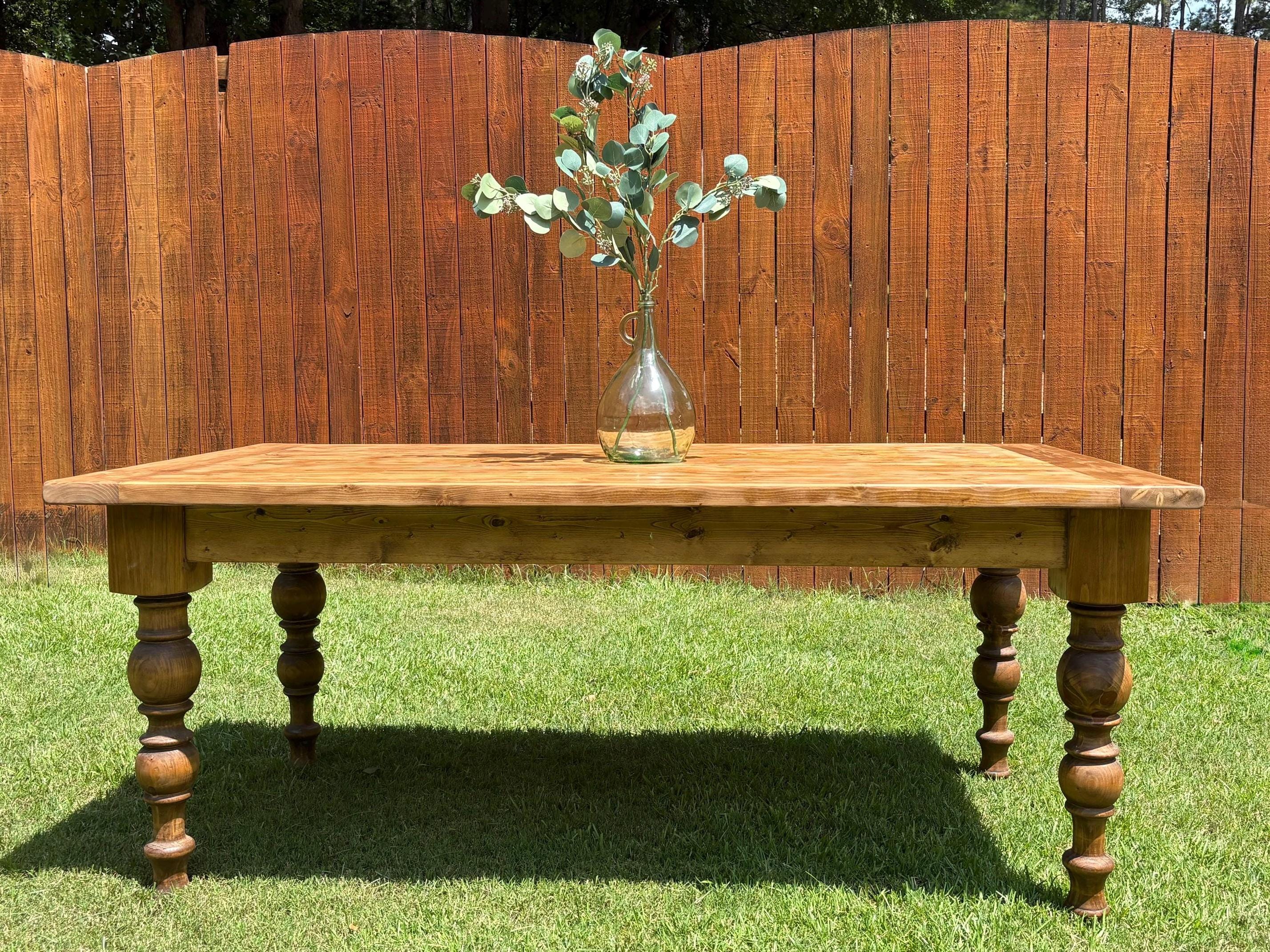 Custom Solid Wood Farmhouse Dining Table