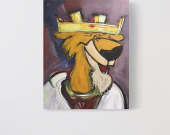 Prince John- Robin Hood -  Portrait Canvas | Matte Stretched Wall Art