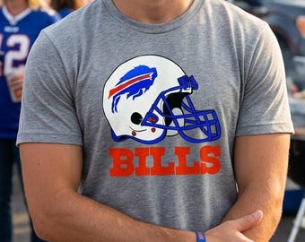 Buffalo Bills Retro Helmet T-Shirt | NFL Football Team Tee