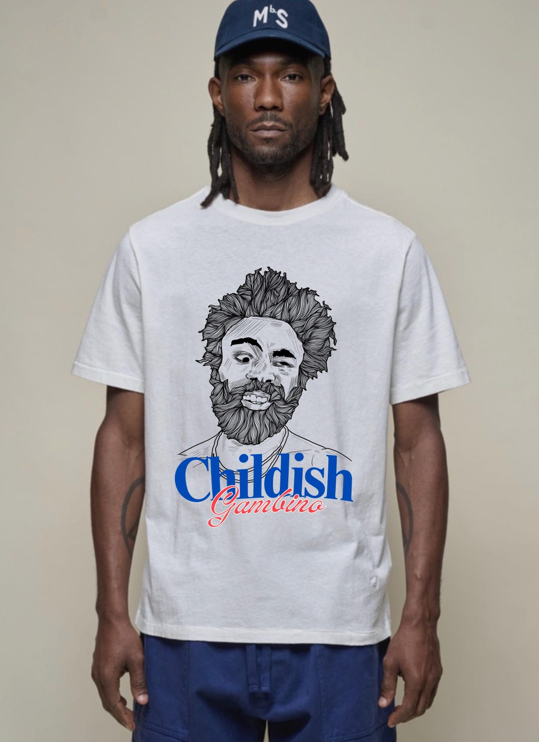Childish Gambino Portrait Tee, Donald Glover Music Pop Culture