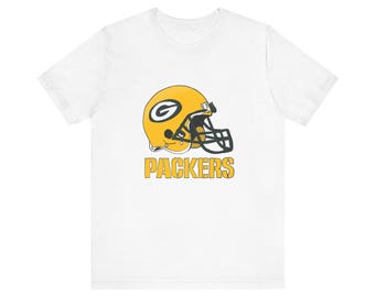 Packers Retro Helmet Tee | Football Team Logo T-Shirt