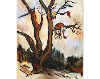 Calvin and Hobbes Nostalgic Matte Canvas
