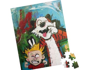 Calvin and Hobbes Style Cartoon Puzzle 520 Piece