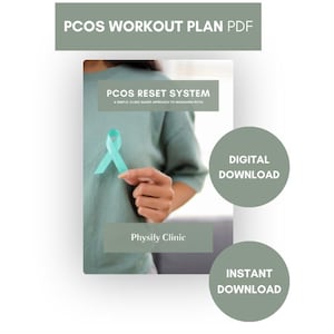 PCOS Workout Plan PDF, Exercise Guide for Women, Hormone Balance & Symptom Relief, Strength and Mobility Program, Home or Gym Workout
