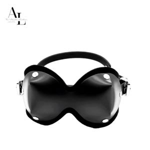 Op maat gemaakte leren bondage blinddoek – Ultiem masker voor sensorische deprivatie