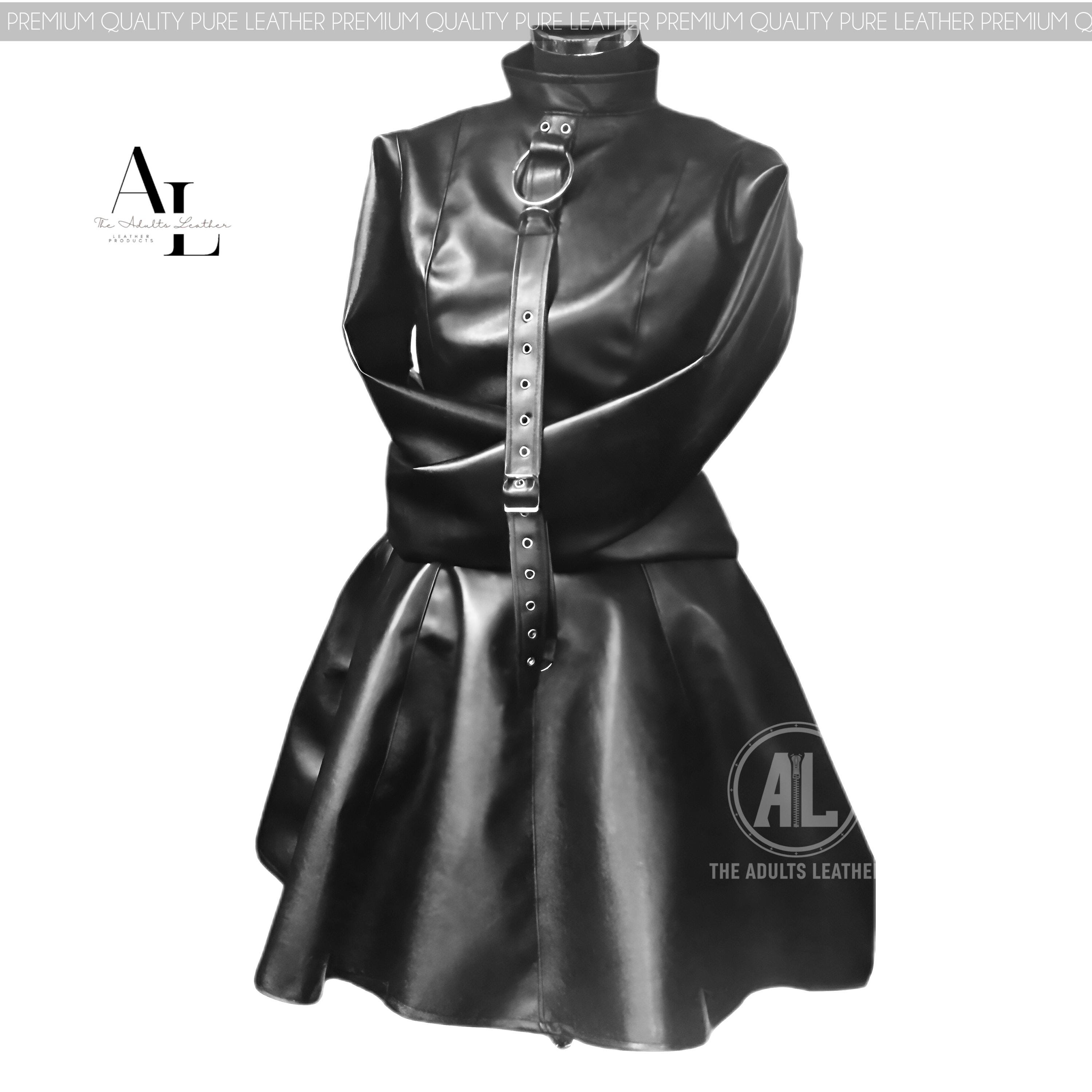 Leather Armbinder Dress - Etsy Finland