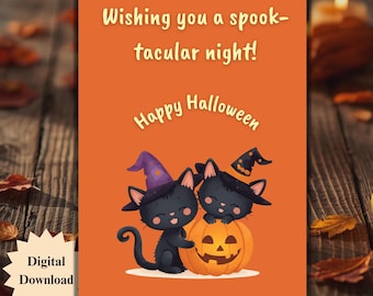 ハッピーハロウィンカード | 不気味 - Etsy 日本