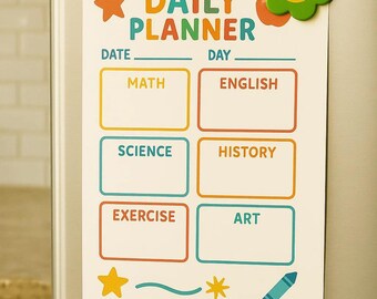 Pastell Homeschool Tagesablauf: Planer (PDF-Download) zum Ausdrucken