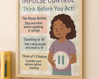 Executive Functioning Poster for Elementary School Teachers Therapist and Special Education Classrooms Therapist Office Decor Classroom Art