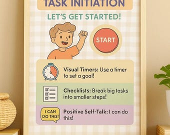 Executive Functioning Poster for Elementary and Homeschool Teachers Special Education Learning Strategies Cute Poster for Teachers Classroom