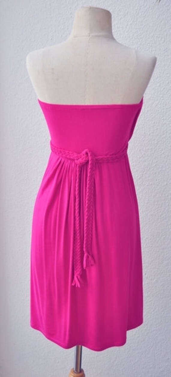 raspberry cocktail dress