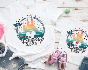 Disney 2026 Shirt, Family Vacation Tee, Matching Mickey Minnie, Castle Trip Shirt, Disneyland, Disney World, Group Travel, Custom T-S