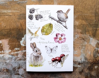 The Hedgerow Notebook - A6 gewoon papier, natuurschetsboek