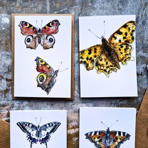 Mini Notecard Set - Papillons - Pack de 5 petites cartes