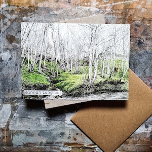 I Know A Place - carte vierge - design enveloppant, impression paysage boisé