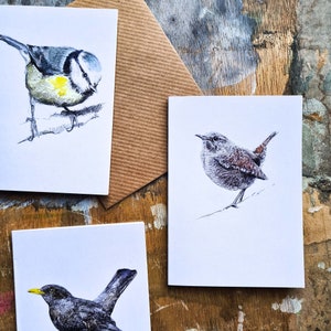 Mini jeu de cartes - Oiseaux du jardin - Lot de 5