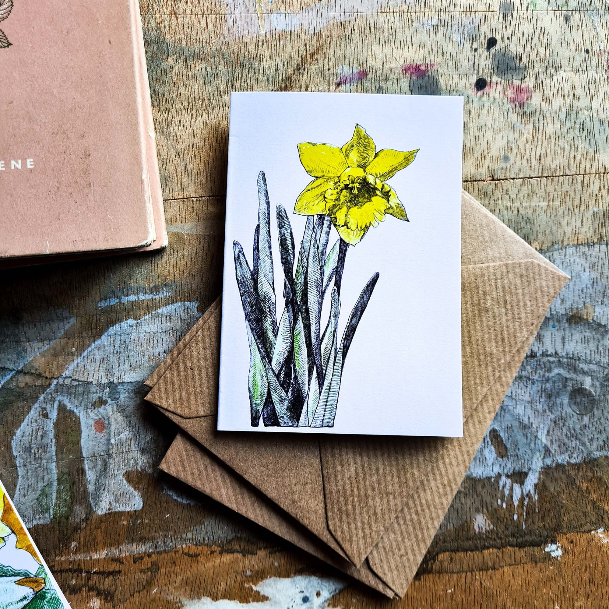 Notelets Floral Mini Notelets - Flowers - Pack of 5 Miniature Cards With Envelopes ...