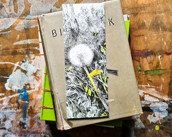 Marcador de flores silvestres: Marcador de papel de acuarela con diente de león