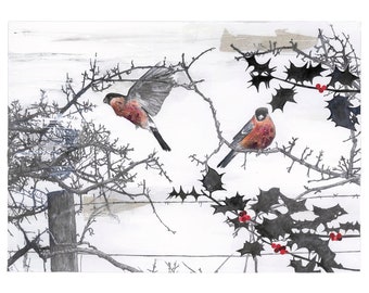 Winter Hedgerow - Limited Edition Art Print